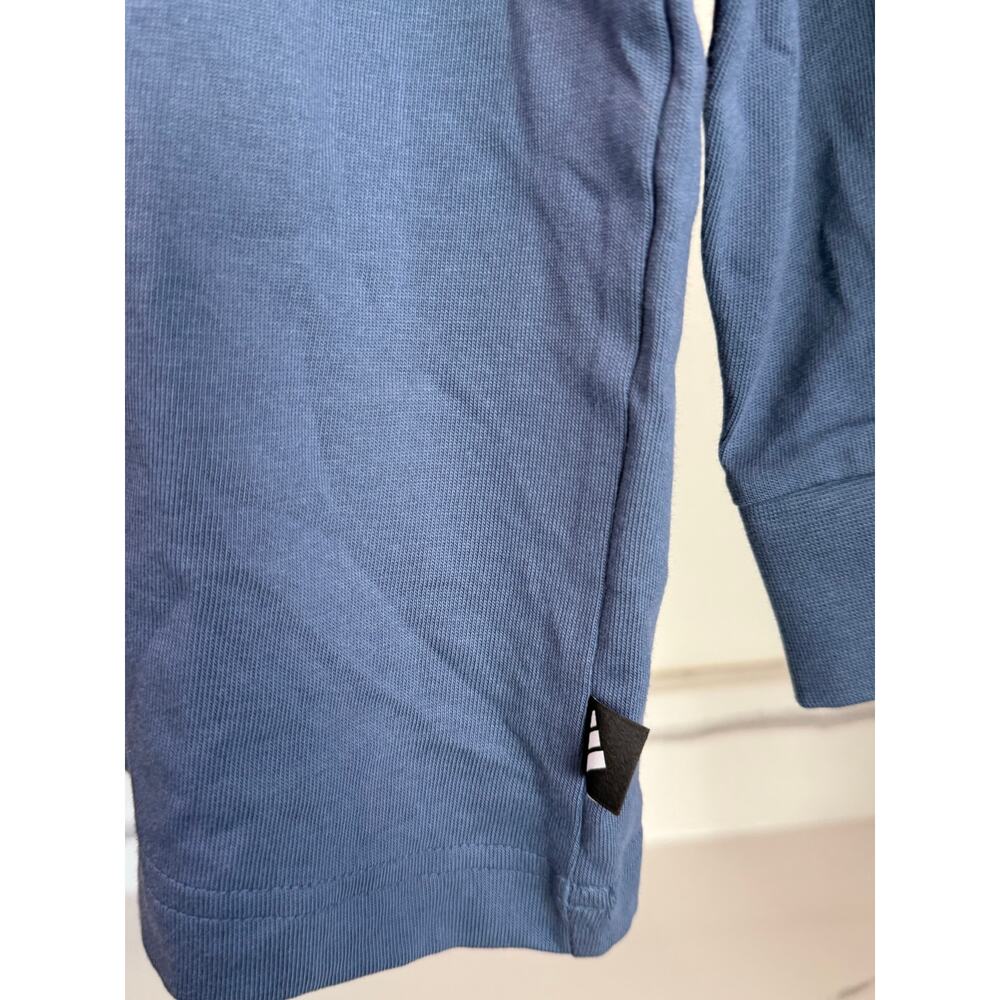 NWT Adidas Men’s Golf Crest Logo Long Sleeve Performance‎ Shirt Blue 2XL - Picture 8 of 14